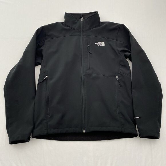 North Face Windwall Jacket Mens Medium Black Lightweight Full Zip Outdoor - Picture 1 of 14